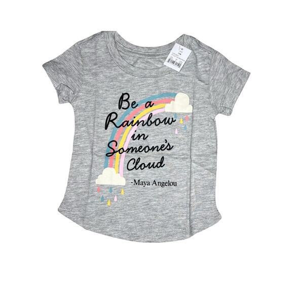 Maya Angelou Toddler Girls 'Be A Rainbow In Someone's
Cloud' Graphic T-Shirt NWT - Picture 2 of 5